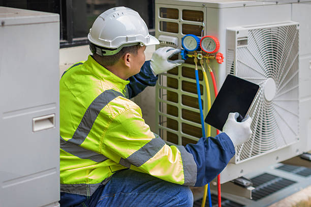 Professional Ac Installation technician working in Bedminster, PA